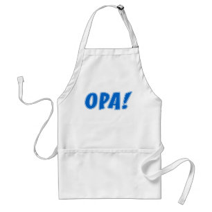 Opa Grekiska Firande Apron Förkläde