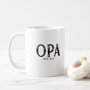 Opa Grundad År Kaffemugg
