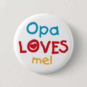 Opa Kärlek Me T-shirts och presenter Knapp