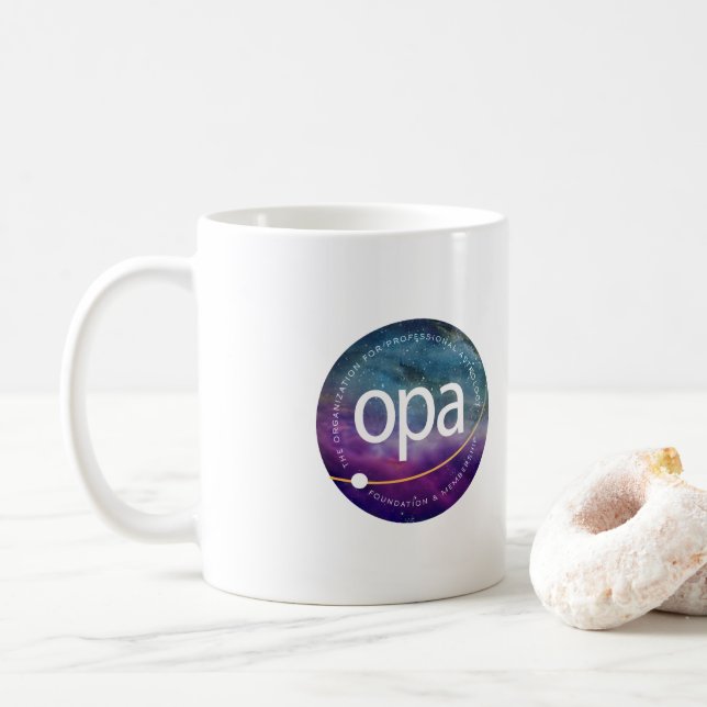OPA logotyp Kaffe Mugg (Med munk)
