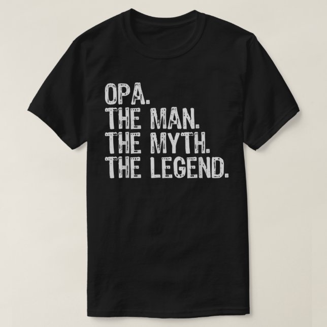 Opa, mannen, myten om Coolan. T Shirt (Design framsida)