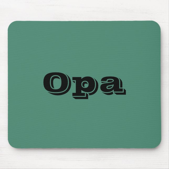 "Opa" Mousepad Musmatta (Framsidan)
