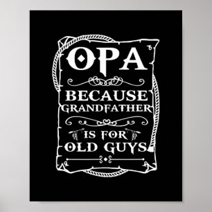 Opa Tee från Grandchildren Manar Funny Fars dag Poster