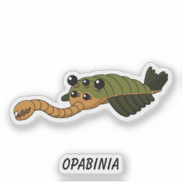 Opabinia- Forhistorisk Havsmonster Vinyl Klistermärken