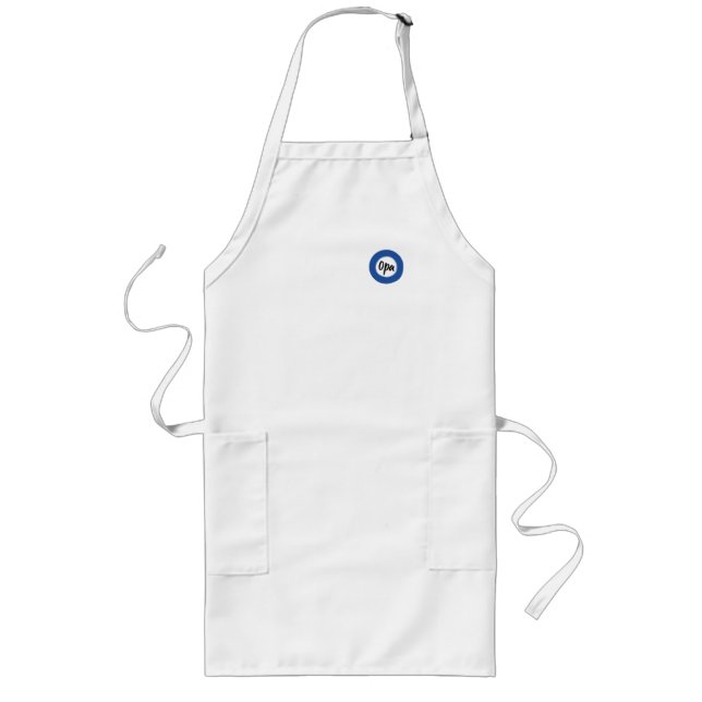 Opah apron långt förkläde (Framsidan)