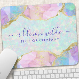 Opal ädelsten Pastell Iridescent Salong Affärsidé Musmatta