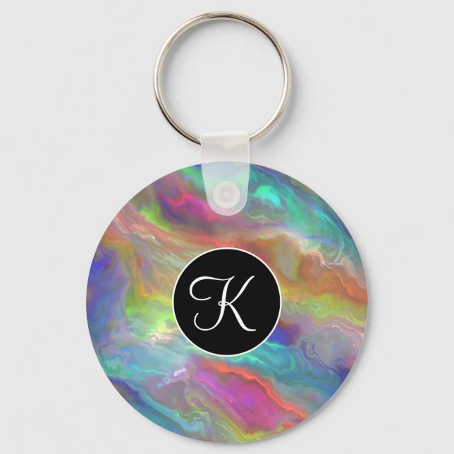 Opal Agate-nyckelkedja Nyckelring (Framsida)