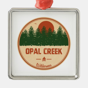Opal Bäck Wilderness Oregon Julgransprydnad Metall
