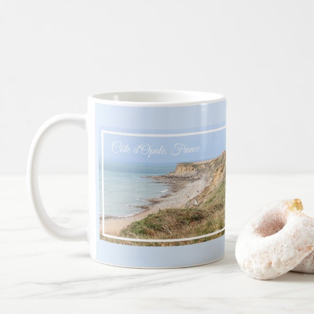 Opal Coast Turquoise Sea and Cliffs Kaffemugg (Med munk)