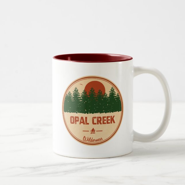 Opal Creek Wilderness Oregon Två-Tonad Mugg (Höger)