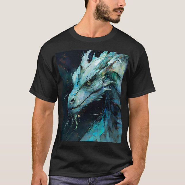 Opal Dragon Mörk T-Shirt (Framsida)