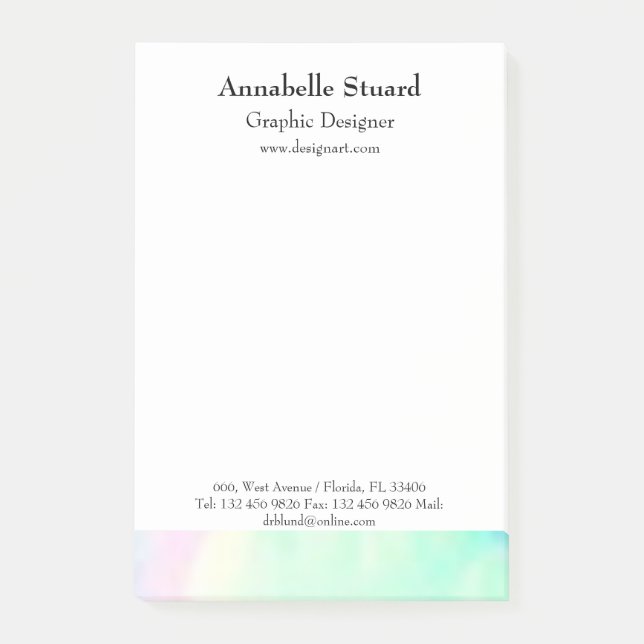 Opal elegant - moderna, unika leveranser efter det post-it block (Framsida)