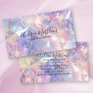 Opal Gemstone Struktur Pastel Visitkort