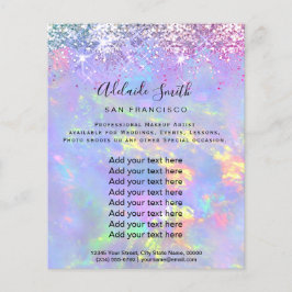 Opal glitter FAUX-holograf Flyer