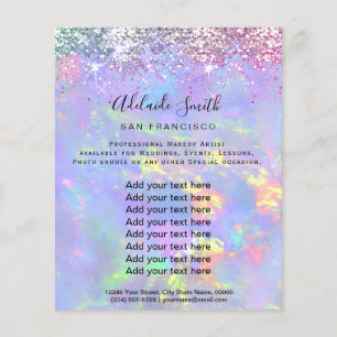 Opal glitter FAUX-holograf Flyer
