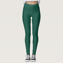 Opal Grönt Solid Färg Leggings
