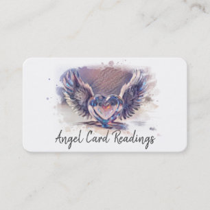 *~* Opal Heart Angel Vingar AP78 Strong Linjer QR Visitkort