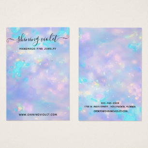 Opal Holografisk avläsning och Visning för Necklac Visitkort