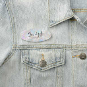 Opal Iridescent Glänsande Bakgrund Namnbricka