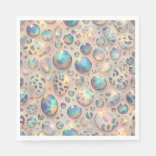Opal Leopardycktryck Lyxservetter Pappersservett