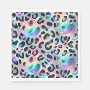 Opal Leopardycktryck Lyxservetter Pappersservett