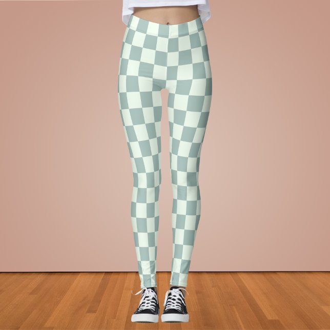 Opal och Honeydew Checkerboard Leggings (Skapare uppladdad)