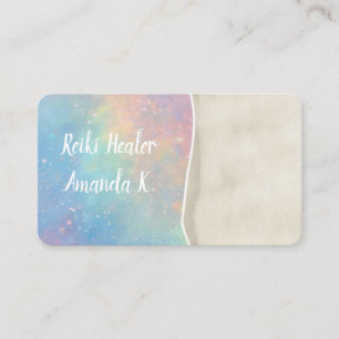 Opal Pastel Lightworking yoga Affärskort Visitkort