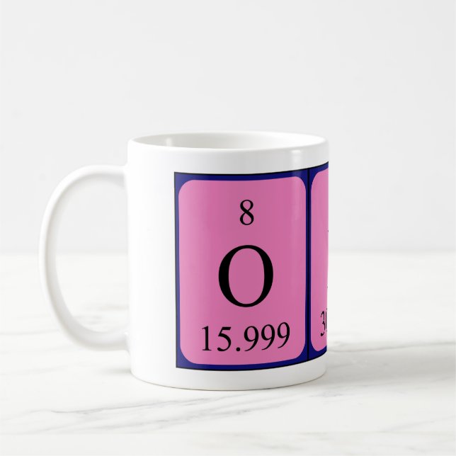 Opal Periodisk bord namn mugg (Vänster)