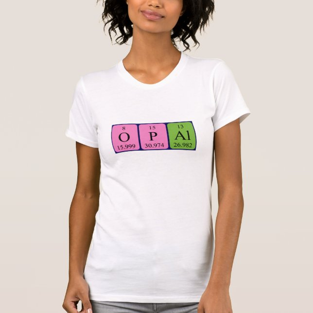 Opal Periodisk skjorta bord namn T Shirt (Framsida)