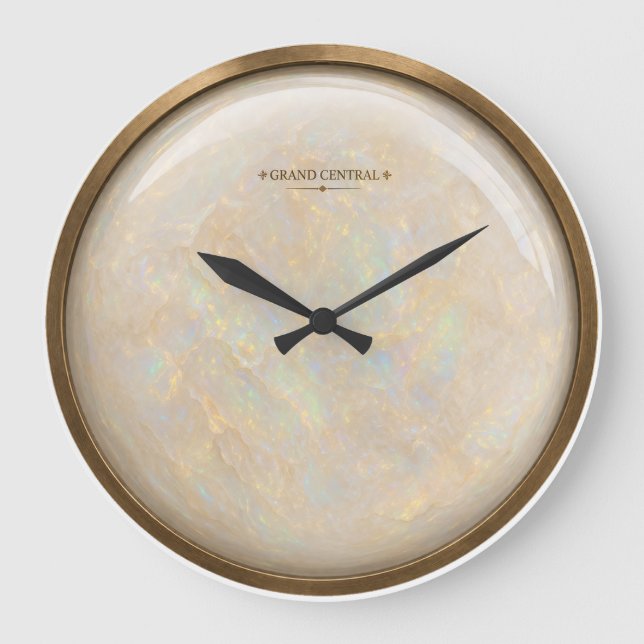 Opal replica face Grand Central quartz Stor Klocka (Framsida)