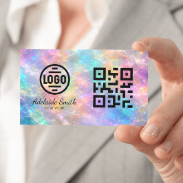 opal stone business card visitkort