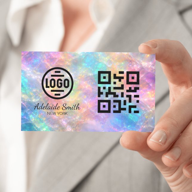 opal stone business card visitkort (Skapare uppladdad)