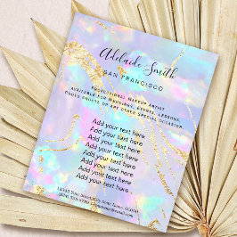 Opal stone FAUX-diagram Flygblad