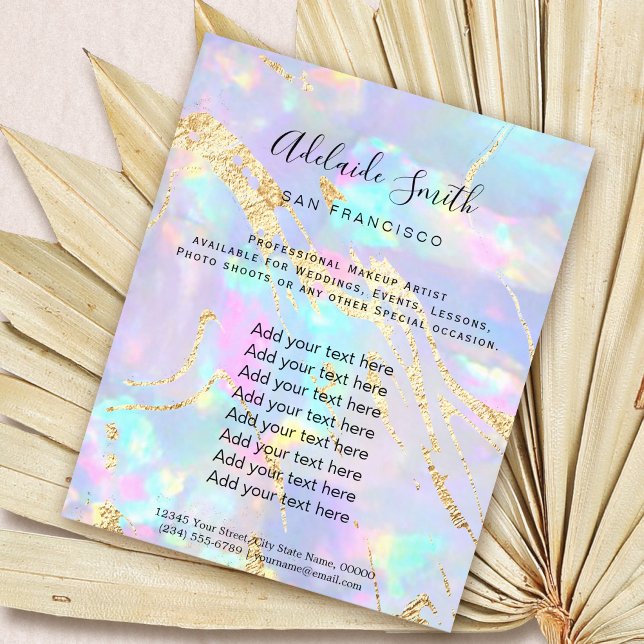 Opal stone FAUX-diagram Flygblad (Skapare uppladdad)