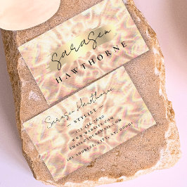 Opal Stone Guld Ro Push Stroke Luxury Visitkort