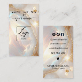 Opal Stone LOGO Modernt skrivstil Visitkort