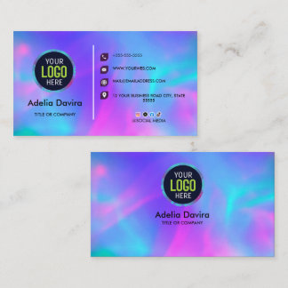 Opal Stone Luxury Business Card Design Visitkort