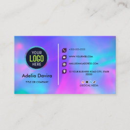 Opal Stone Luxury Business Card Design Visitkort