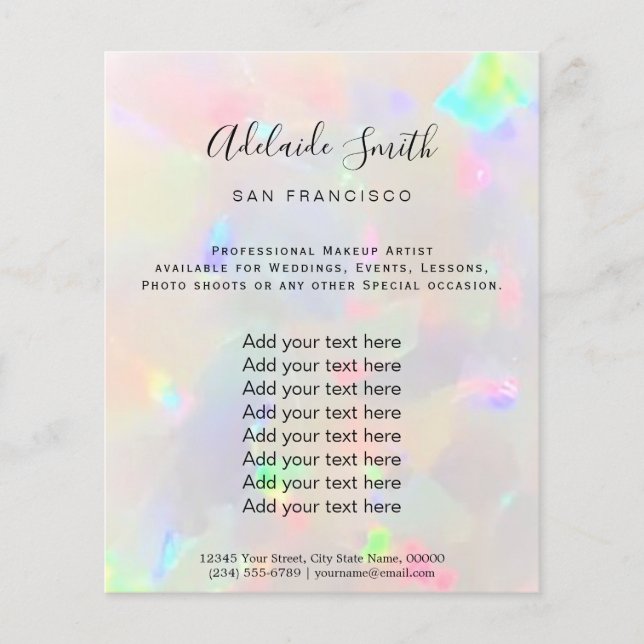 opal struktur flygblad (Framsidan)