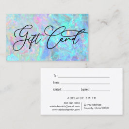 Opal struktur-fotopresentkort visitkort