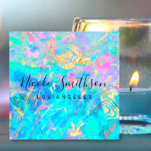 Opal struktur och faux guld: kvadratiska bussar