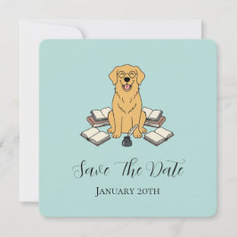 Opal Sweet Student Dog Graduation Save The Date Spara Datumet