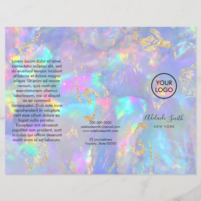 opal trifold broschyr (Framsida)