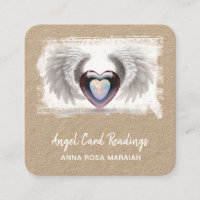 *~* Opal Two Heart QR Angel Vingar AP78 Kraft