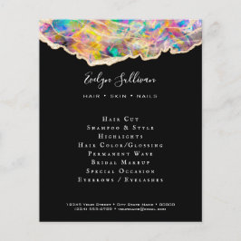 Opal utformning på svarta flygare flygblad