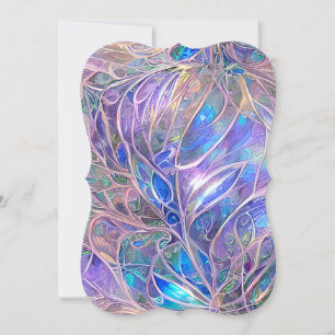 Opalescent Angel Aura Sapphire Aquamarine och Quar Anteckningskort