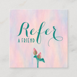 Opalescent Pastel Lotus Flower Massage Therapist Rabattkort