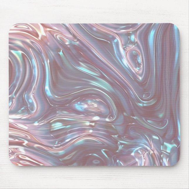 Opalescent Swirl: En flytande Dream Musmatta (Framsidan)