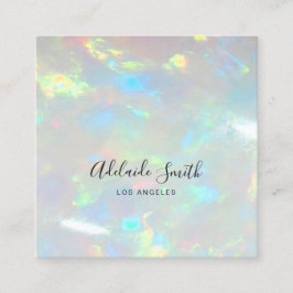 opalfotot fyrkantigt visitkort