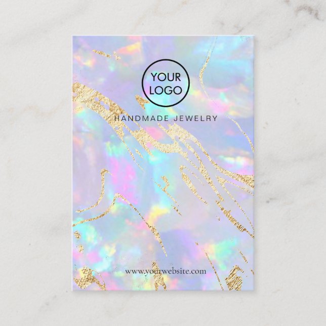 opals textur design displaykort visitkort (Framsida)